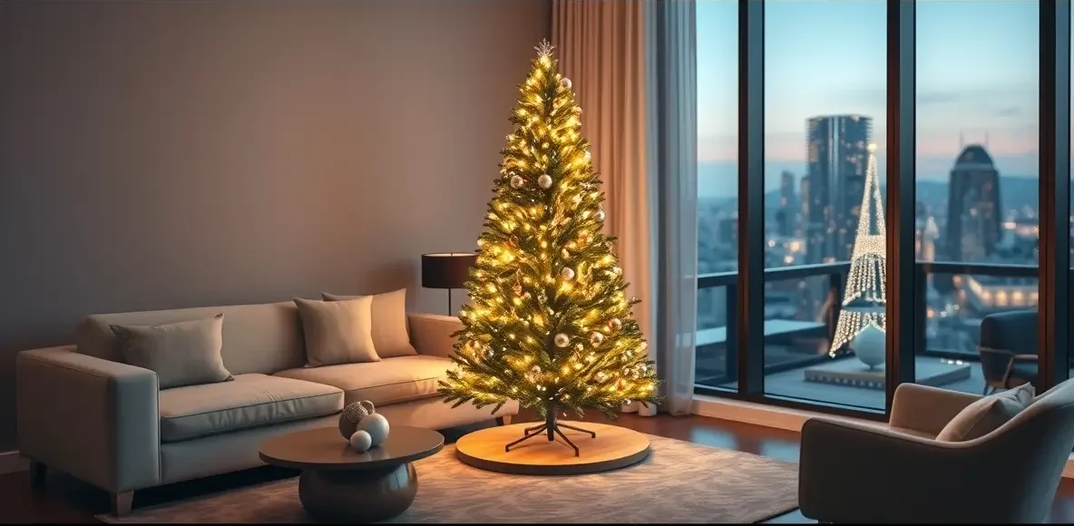 pre-lit christmas tree